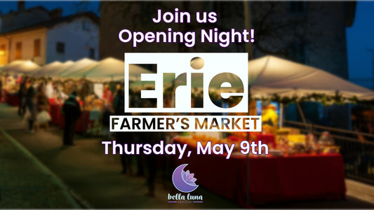 Bella Luna Candles at the Erie Farmer's Market Opening Night!