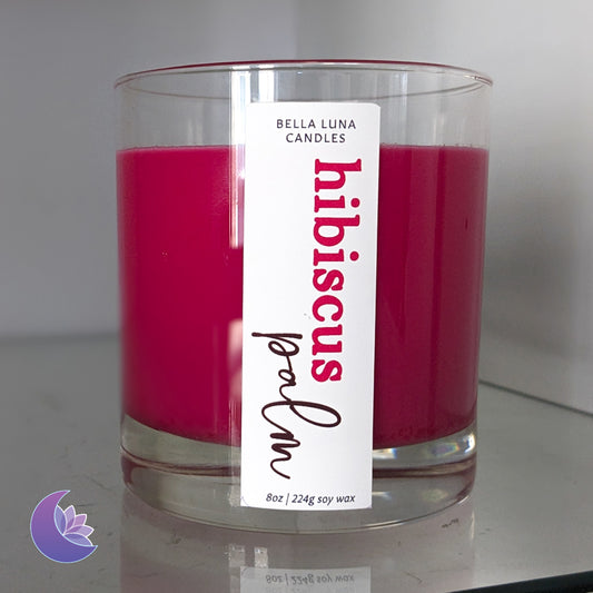 Hibiscus Palm Candle