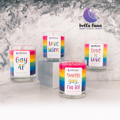 Pride - Love Wins Rainbow Candle