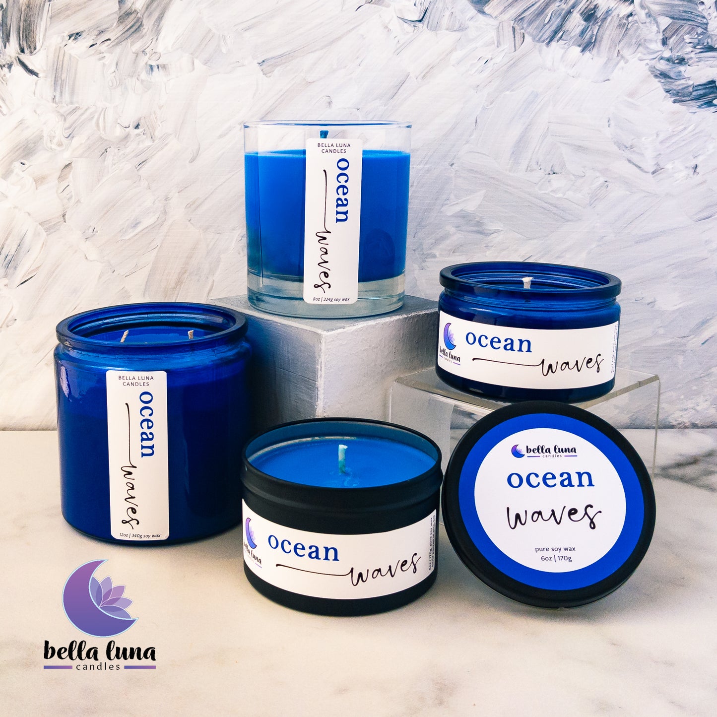 Ocean Waves Candle